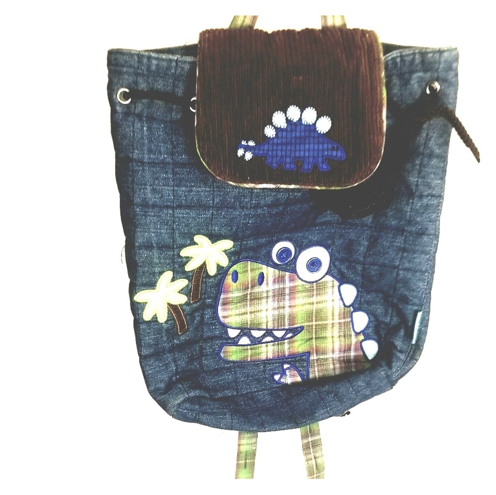 Dinosaur fabric backpack